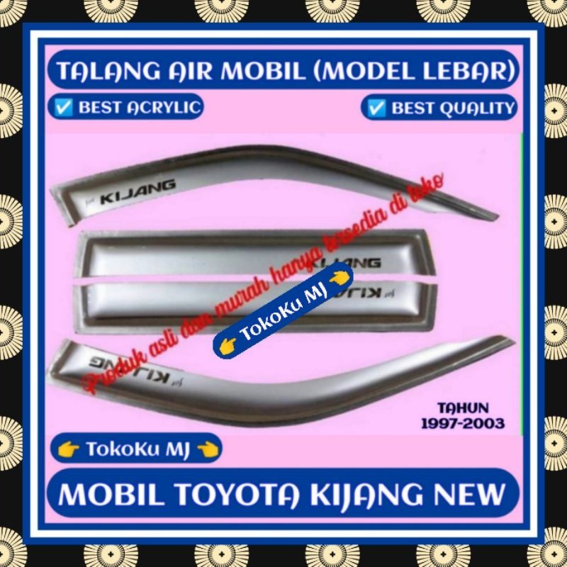 TALANG AIR MOBIL TOYOTA KIJANG NEW KAPSUL (MODEL LEBAR)