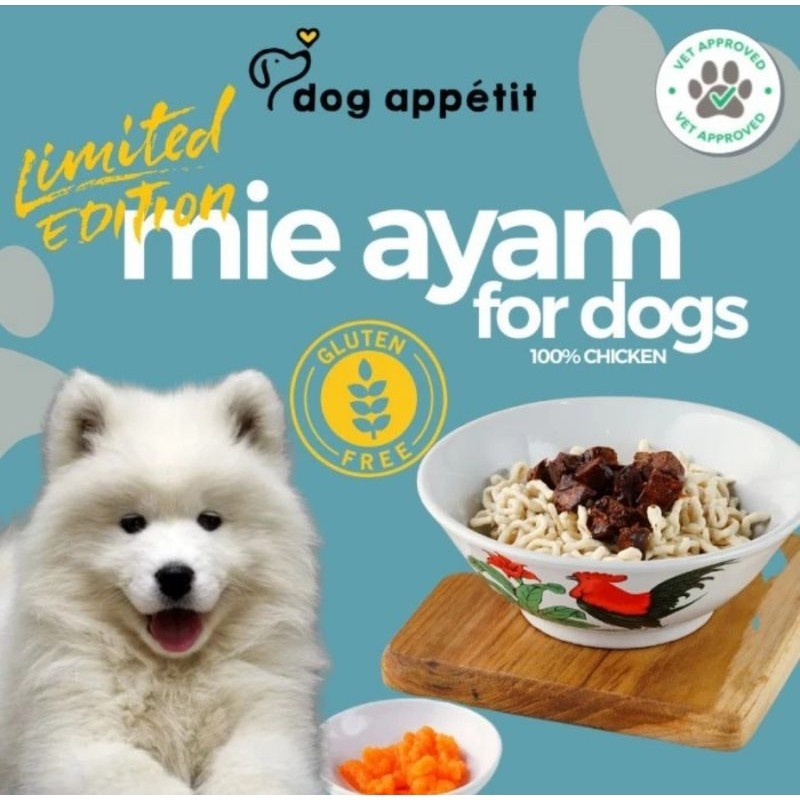 DOG APPETIT Mie Ayam Untuk Anjing Chicken Noodles For Dog Gluten Free