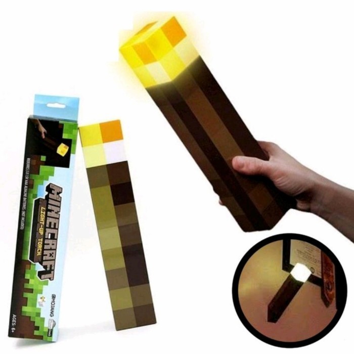 light up minecraft torch