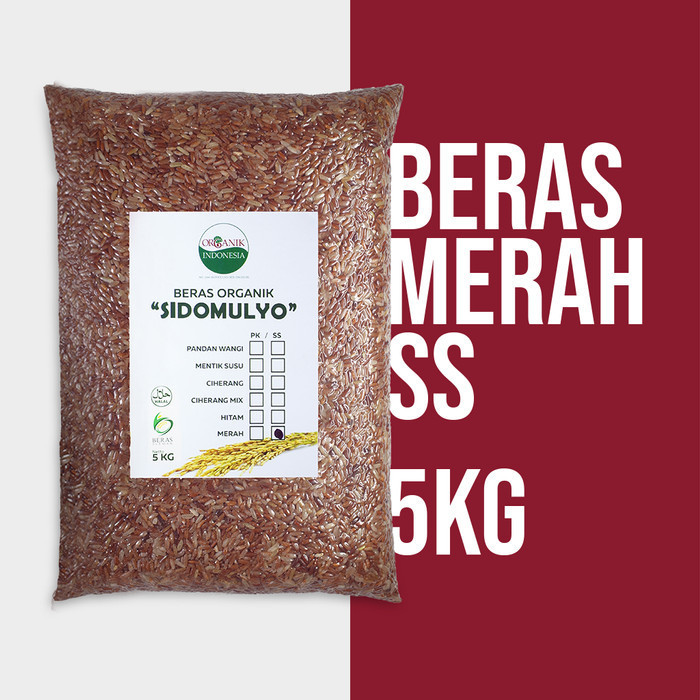

Beras Organik / Organic Rice Merah 5Kg Sidomulyo