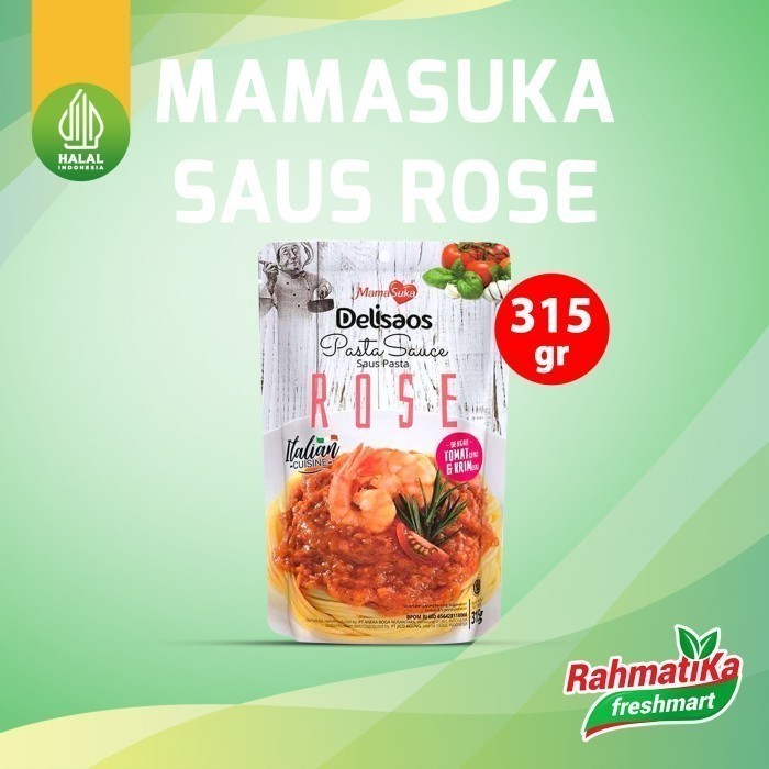 

MamaSuka Delisaos Saus Pasta Creamy Rose 315 gr (Pouch)