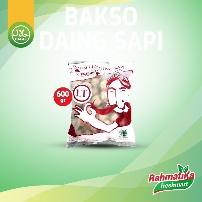 

Bakso Daging Sapi Pak Kumis (LT) 600 gr Isi 50 (Frozen)