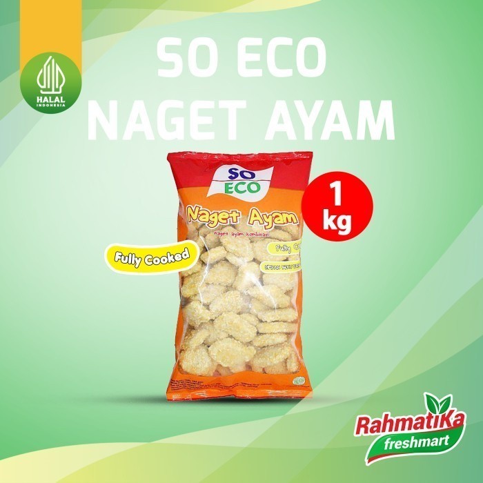 

SO ECO Chicken Nugget / Naget Ayam Kombinasi 1 Kg