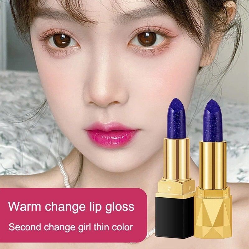 *Almera* Blue Lipstick LESSXCOCO/ Lip Gloss Biru Waterproof