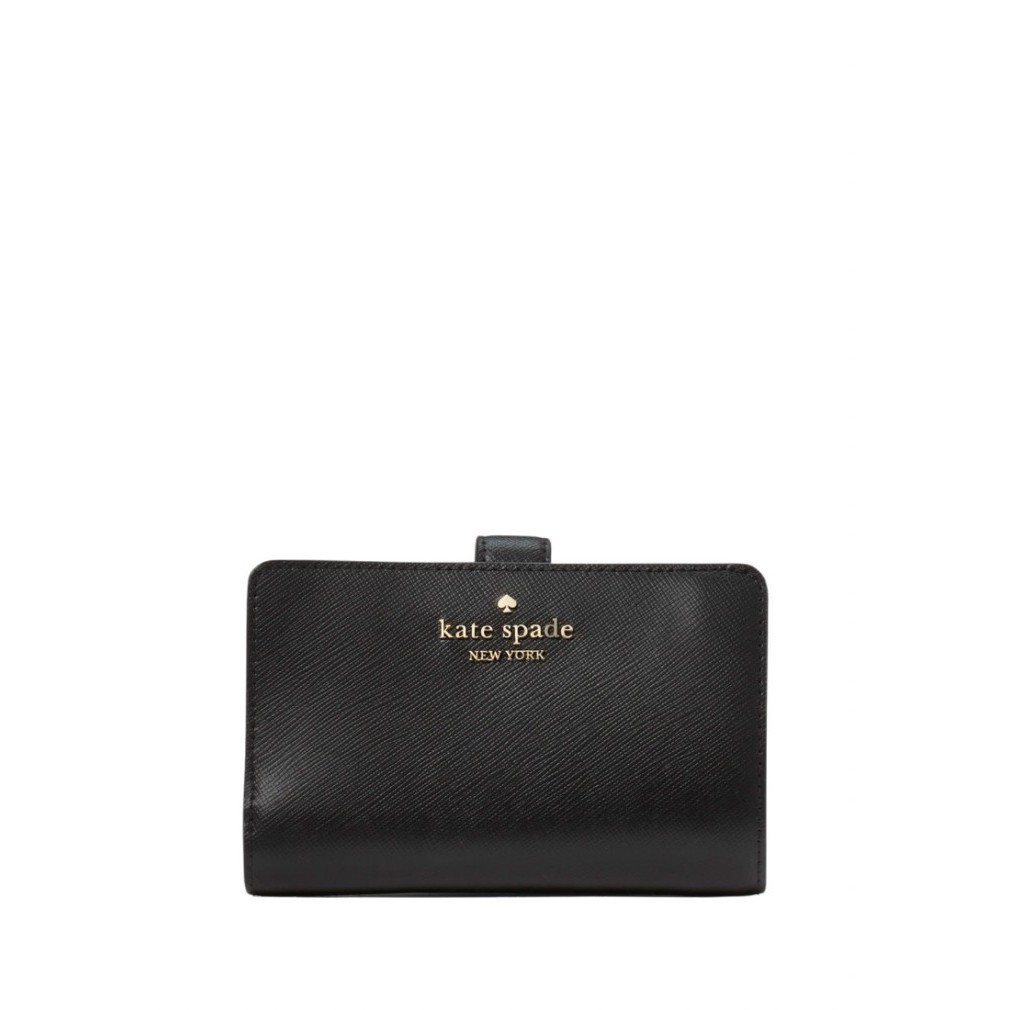 KATE SPADE Madison Medium Compact Bifold Wallet Black