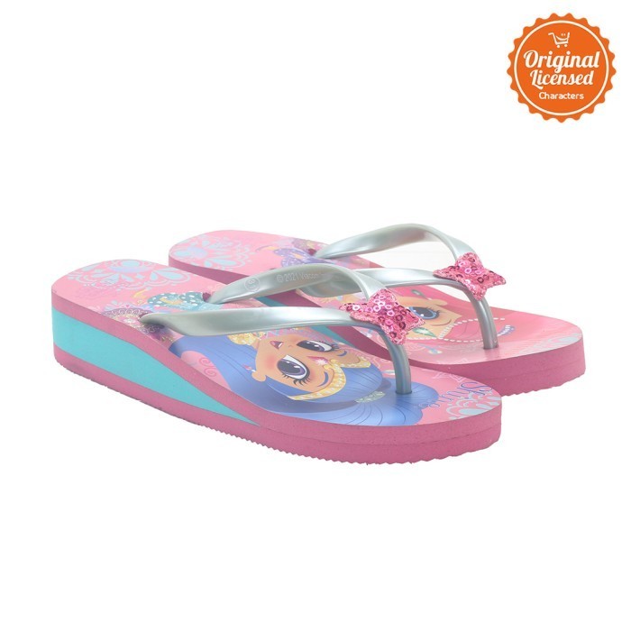 Shimmer And Shine Sandal Jepit Anak Wedges Pink