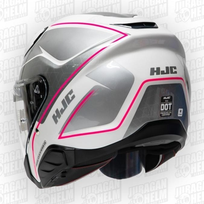 Helm Hjc F31 Ludi Mc8 Half Face Double Visor Jualanakis