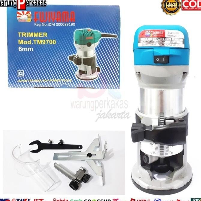 Fujiyama Wood Trimmer Tm9700 - Router Machine - Mesin Profil Kayu 6Mm