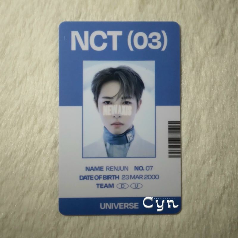 Id Card Renjun Universe NCT 2020 (GANTI KE J&T)