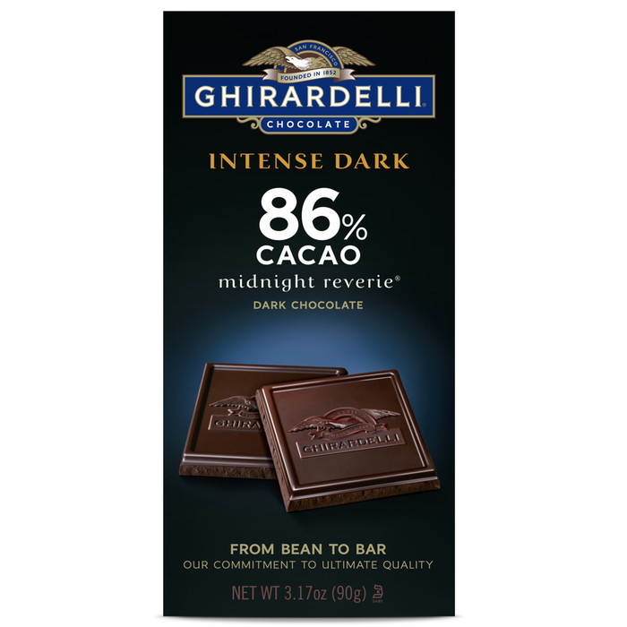 

Orea - Ghirardelli Intense Dark 86% Midnight Reverie 90 Gr - Cokelat Hitam