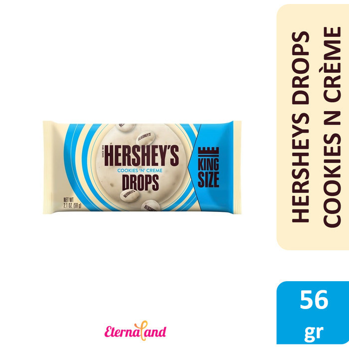 

Orea - Hershey Cookies N Creme Drops 59 Gr - Cokelat Kukis N Krim Impor Usa