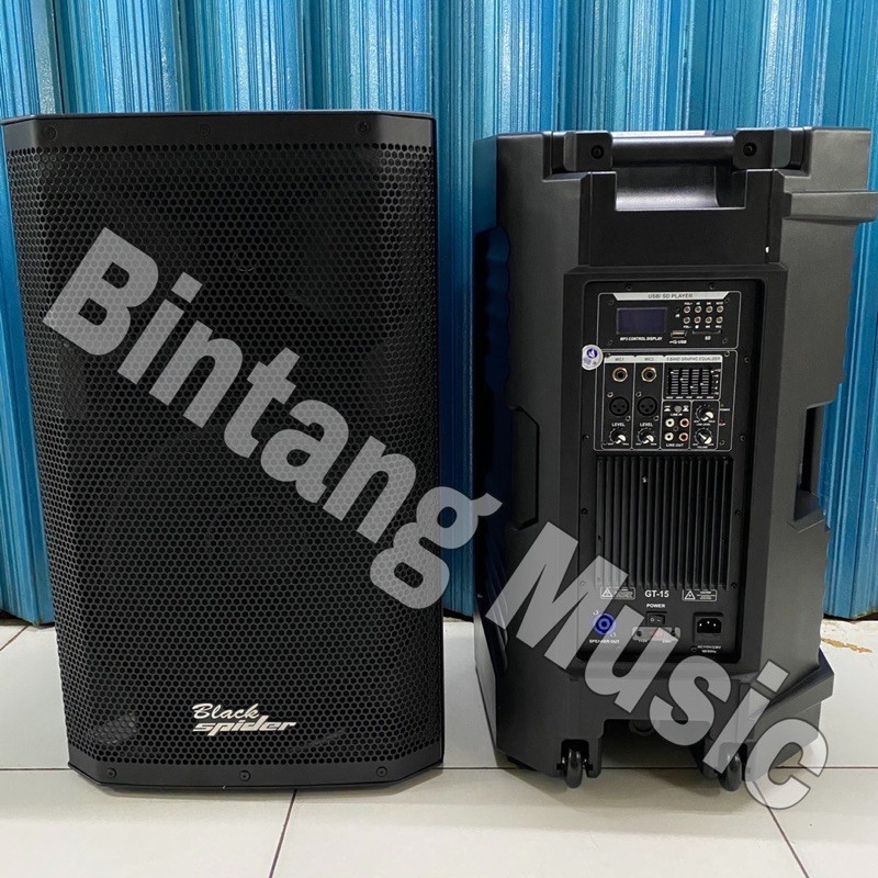 PROMO  Speaker aktif Blackspider GT15 15inch original speaker aktif murah Gt 15  1200