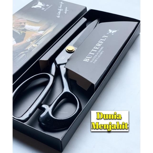 

Ah67 Gunting Kain Butterfly Original Hitam (Gunting Baja) 8" / 9" / 10" Viral