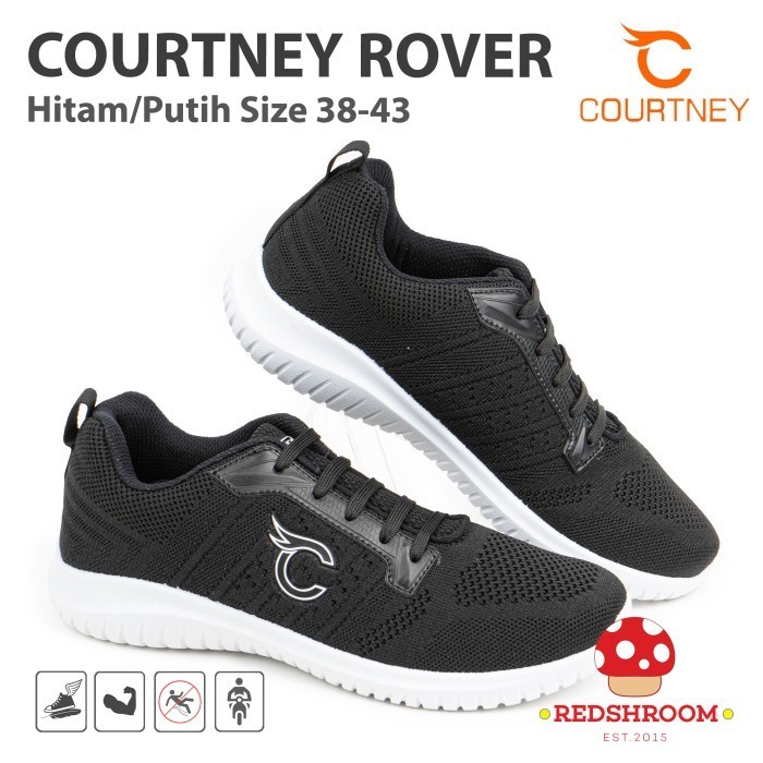 Sepatu Ardiles Courtney ROVER HITAM-PUTIH - Fashion Casual Pria