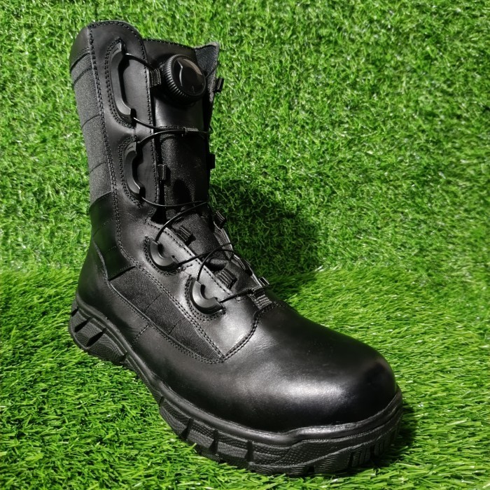 Sepatu PDL Hitam Polri Tali Putar / Sepatu PDL POLRI Tali Putar