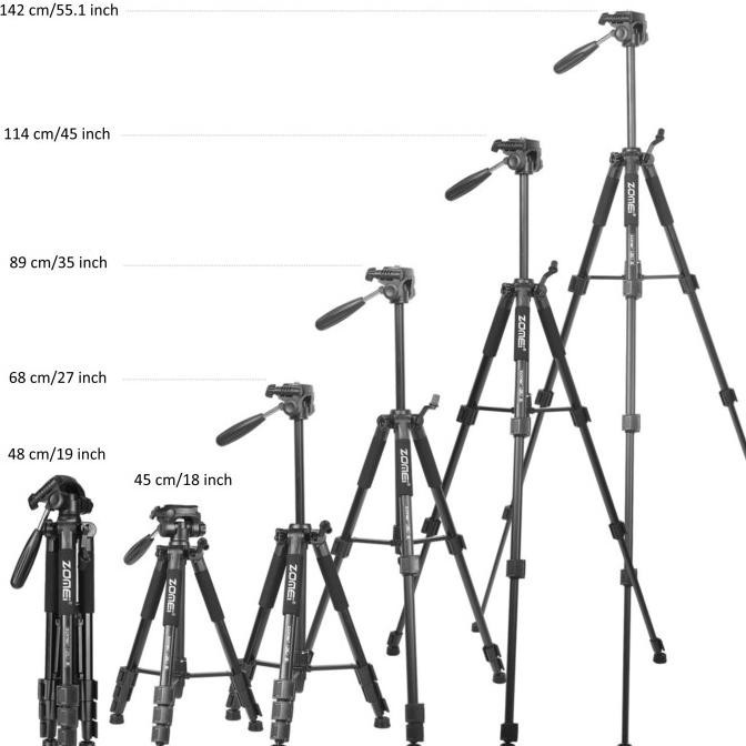 Tripod Kamera Dslr Mirrorless Pan Head Zomei Q111