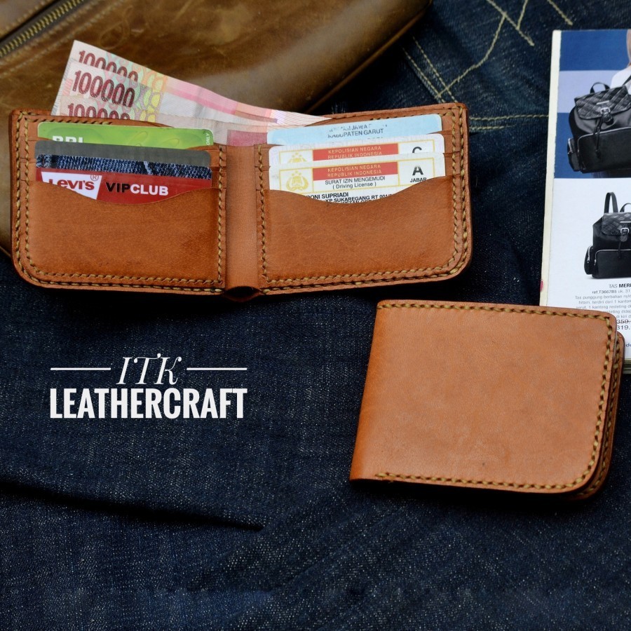 dompet kulit handmade / dompet kulit / dompet handmade / bifold wallet