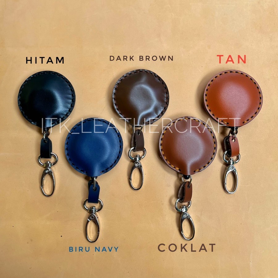 Yoyo id card asesories leather - id card yoyo kulit asli