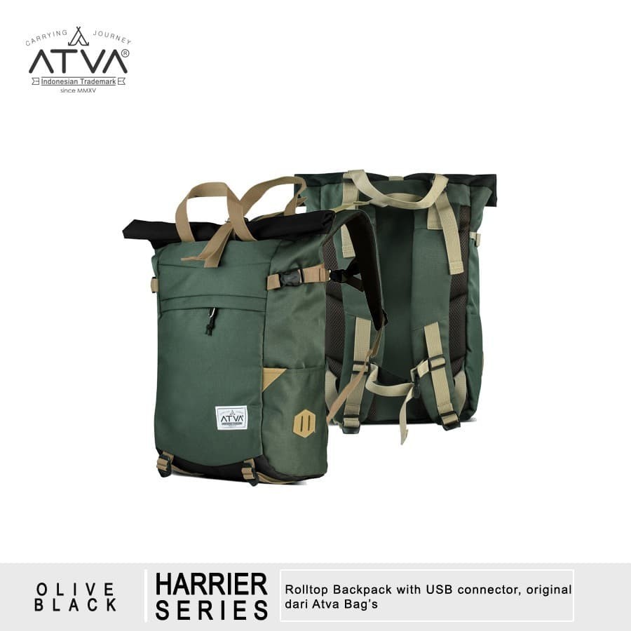 ATVA Bag Backpack - Harrier Series Olive Black