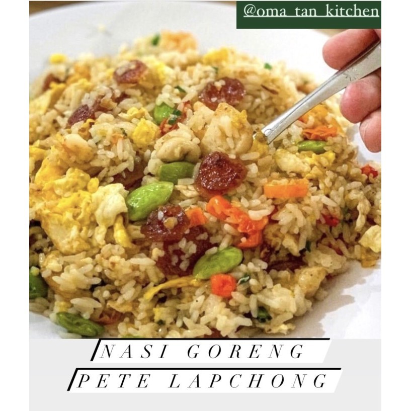 

Ayala - Nasi Goreng Pete Lapchiong / Seafood / Ikan Asin - Homemade By Oma Tan