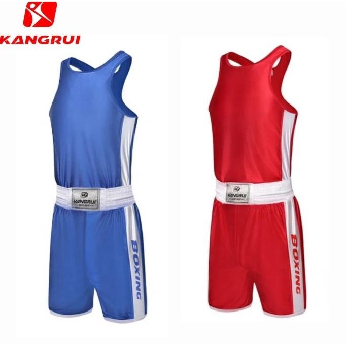 Baju Tanding Tinju Kangrui / boxing Amateur uniform celana tinju short