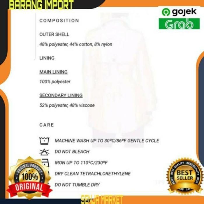 Jaket Jacket Coat Zara Original Zarra Mantel Winter Musim Dingin