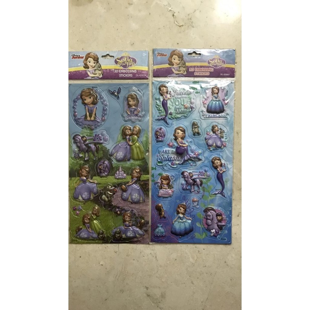 

Princess Sofia - 3D Embossing Stickers