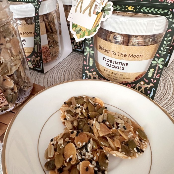 

Florentine Cookies, Caramel Cookies Seed Nuts, Kue Kering