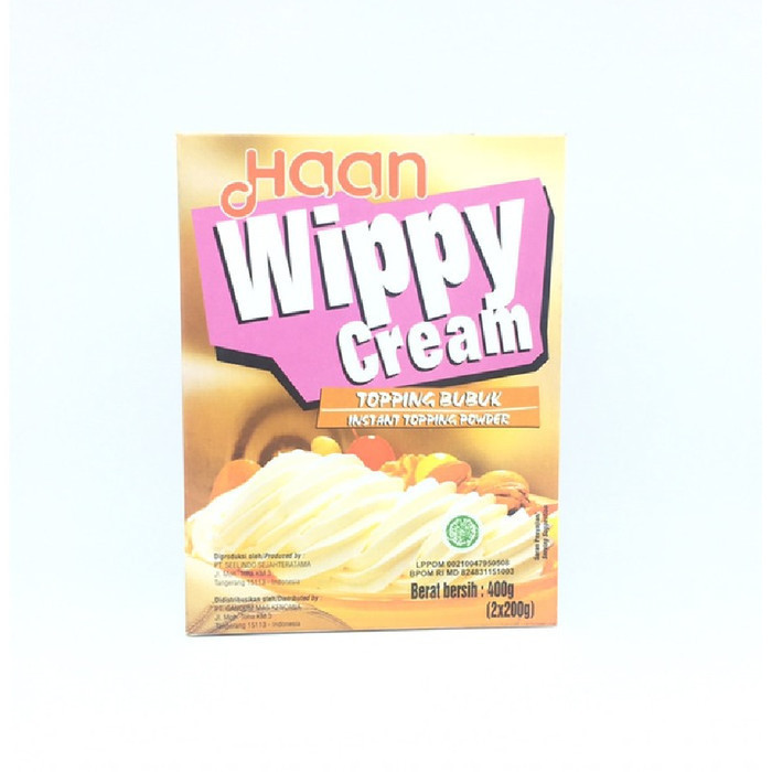 

Haan Wippy Cream 400Gram - Whip Cream Bubuk