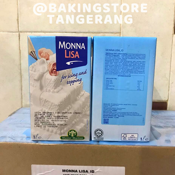 

Whip Cream Monnalisa 1 Liter / Master Martini