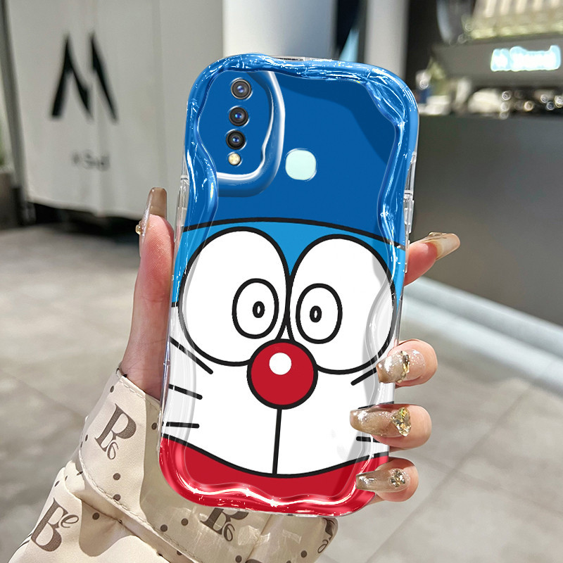 Casing Hp VIVO Y19 VIVO Y5s Case HP pelindung silikon lunak Casing ponsel motif Kesing Doraemon Soft