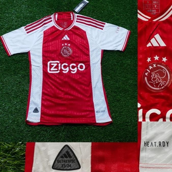 JERSEY BOLA AJAX AMSTERDAM HOME PLAYER ISSUE 2023/2024