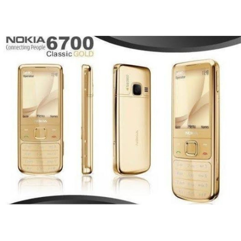 NOKIA 6700 CLASIK GOLD FASION HP LANGKA HP MEWAH NAN ELEGAN 100% ORIGINAL