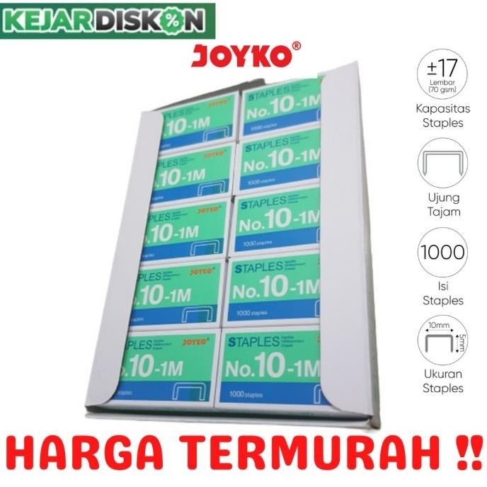 

Termurah!! Staples Joyko No.10 Kecil Isi Stapler Hekter No.10-1M