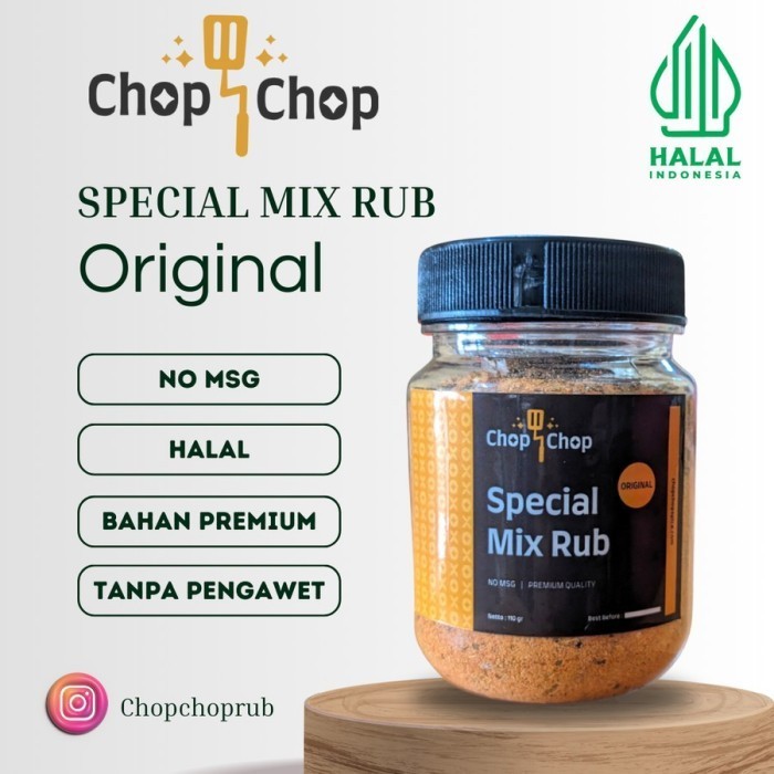 

Chopchop X Rub Bumbu Marinasi Kering / Tabur Serbaguna 110G