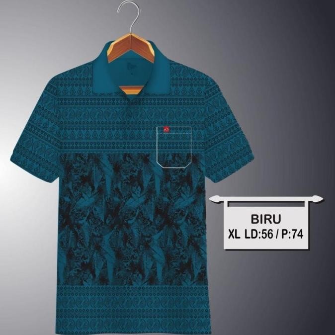 Kaos polo korea saku dewasa motif batik crocodile 03 | kaos kerah pria ssonmimarntu