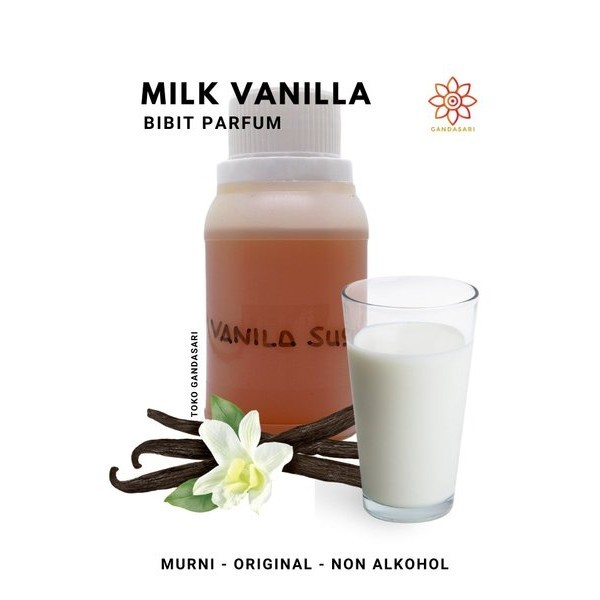BIBIT PARFUM MILK VANILLA AROMA SUSU VANILA MURNI ORI NON ALKOHOL BIANG MINYAK WANGI AROMA TERBAIK