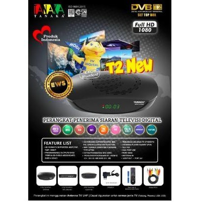 Tanaka AAA Set Top Box STB DVB T2 Penerima Siaran Digital P67JM