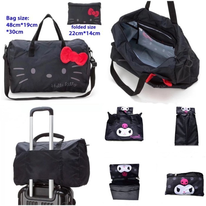 

Kaii Sanrio Disney Travel Foldable Bag Tas Lipat Tambahan Koper