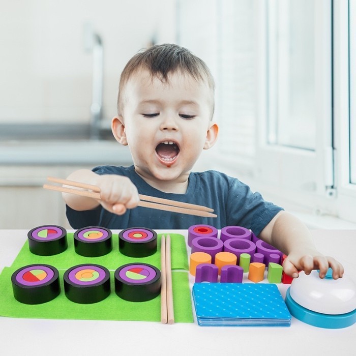 

Wooden Master Sushi Board Game Mainan Motorik Anak