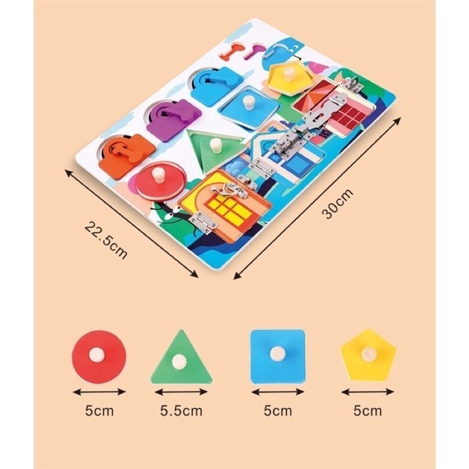 

Color Pe Recognition Motoric Skill Wooden Board