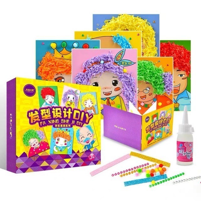 

Hair Art Craft - Diy Art Craft - Prakarya Anak - Mainan Edukasi Anak