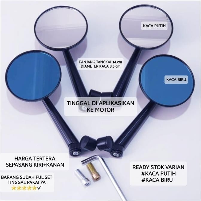 KACA SPION BULAT BESI VARIASI MOTOR VARIO 150/VARIO 160/PCX 160/ADV