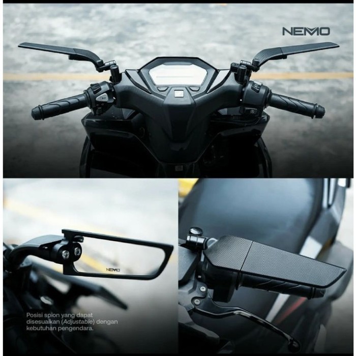 Produk Terbaru Spion Winglet Nemo (1367B 6 Big) Pnp Vario Adv Pcx 160 Nmax Aerox Dll