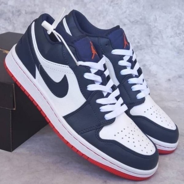 SEPATU NIKE AJ1 LOW OBSIDIAN EMBER GLOW PREMIUM MIRROR BNIB VIETNAM IMPORT OLAHRAGA BASKET PRIA