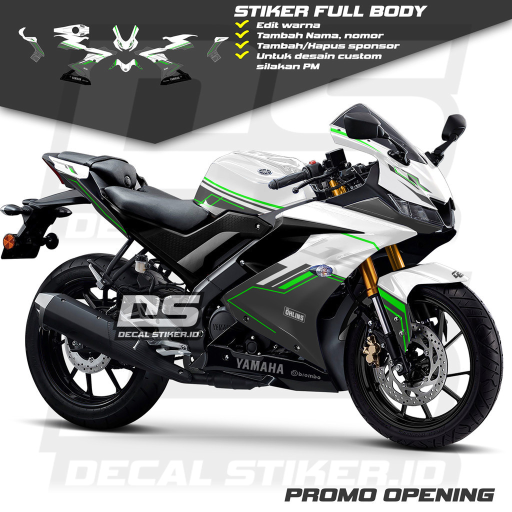Decal R15 V3 Full Body Keren Stiker R15 V3 Full Body Keren Striping R15 V3 Terbaru Decal R15 V3 Full