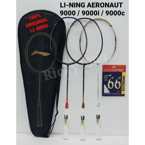 RAKET BADMINTON LINING AERONAUT 9000 - AERONAUT 9000I - AERONAUT 9000C - ORIGINAL LI-NING MADE IN