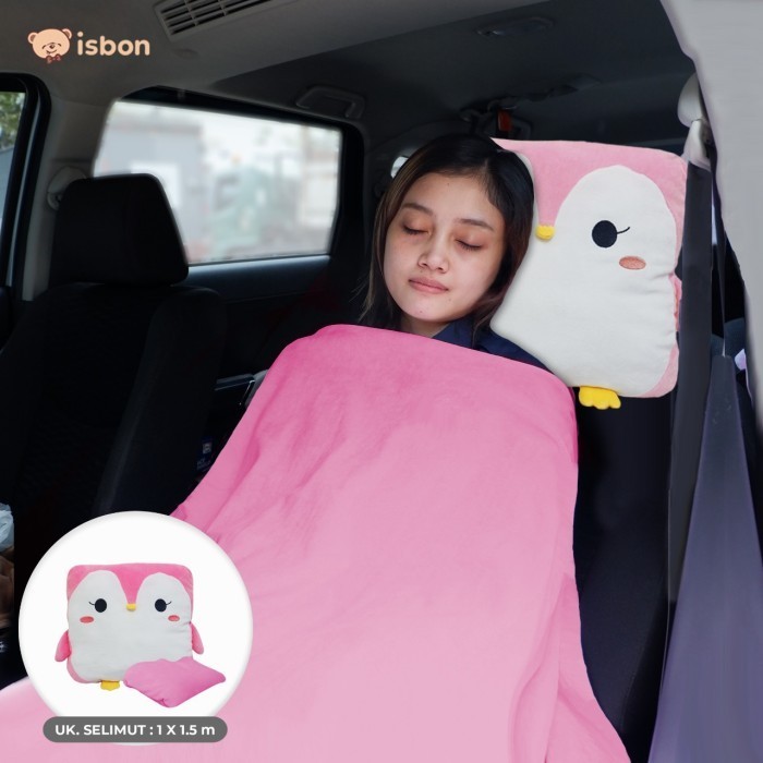 SALE TERBATAS Balmut Bantal Selimut ISTANA BONEKA Kotak Pinguin Fanta