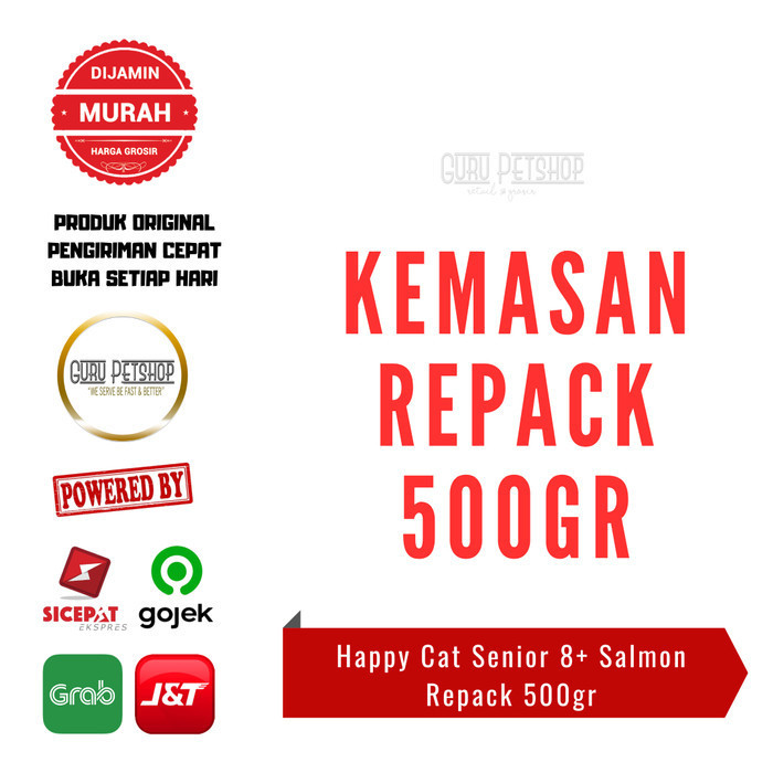 MURAH Happy Cat Culinary Senior Atlantic Salmon 500g Senior Salmon 8+