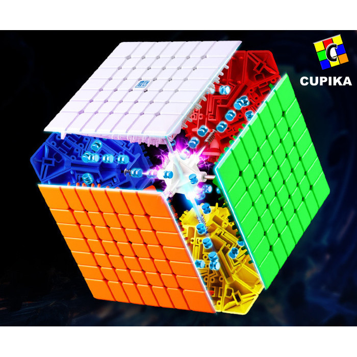 Rubik 7X7 V2 7M Magnet Moyu Meilong Speed Rubik Stikerless